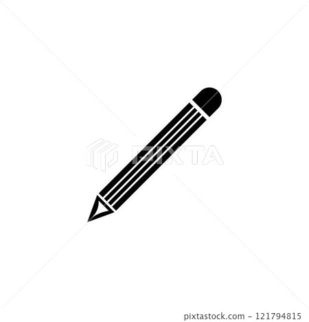 Pencil icon vector isolated on white background. Pencil vector icon 121794815