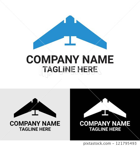 Drone, UAV shop logo, UAV iconic minimalist vector logo design template Drone, UAV shop logo, UAV iconic minimalist vector logo design template 121795493