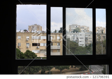 Window as an architectural detail in the construction of buildings and structures in Israel Window as an architectural detail in the construction of buildings and structures in Israel 121796391