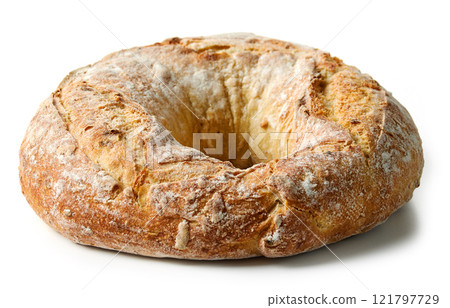 freshly baked artisan bread 121797729