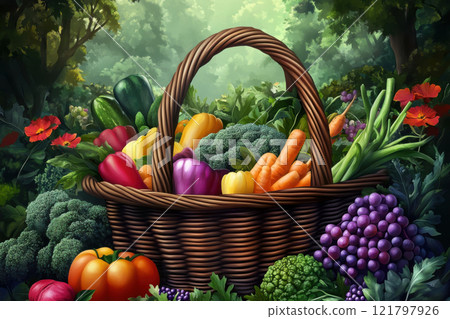 fresh natural vegetables fresh natural vegetables 121797926