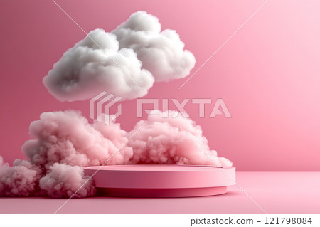 Pink Cloud Display 121798084
