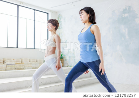 A young lad yoga A young lad yoga 121798257
