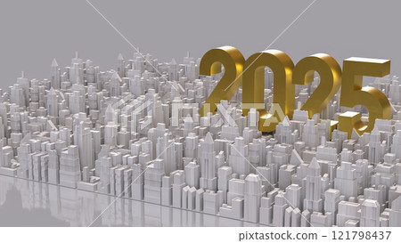 The 2025 number and city for Business concept 3d rendering. The 2025 number and city for Business concept 3d rendering. 121798437