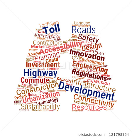 Highway Development Word Cloud Highway Development Word Cloud 121798564