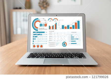 Business data dashboard provide business intelligence analytic snugly Business data dashboard provide business intelligence analytic snugly 121799026