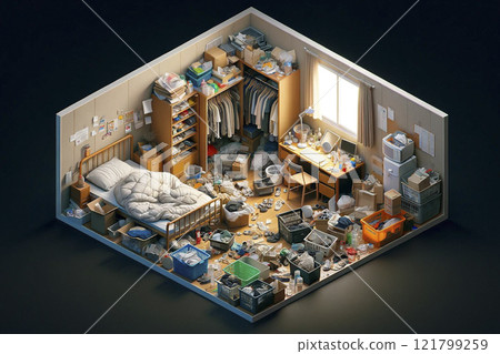 Garbage house room - Stock Illustration [121799259] - PIXTA