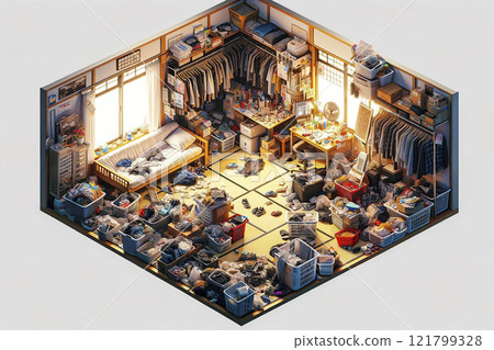 Garbage house room 121799328