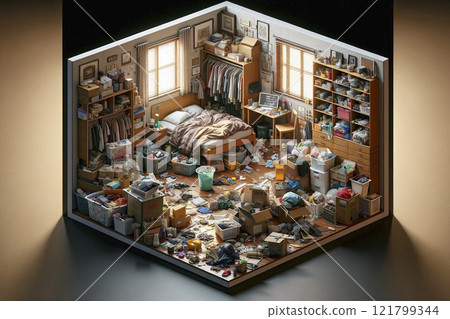 Garbage house room 121799344