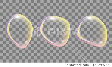 Transparent liquid forms water drops isolated set. With variety refractive effects. Brochures and flyer design. Vector illustration. Transparent liquid forms water drops isolated set. With variety refractive effects. Brochures and flyer design. Vector illustration. 121799756