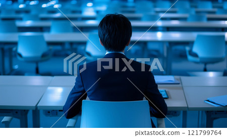 Rear of businessman 121799764