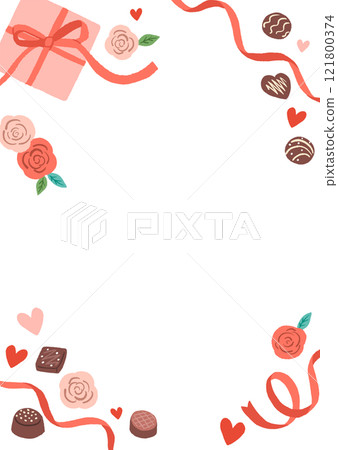 Cute Valentine's Day Frame 121800374