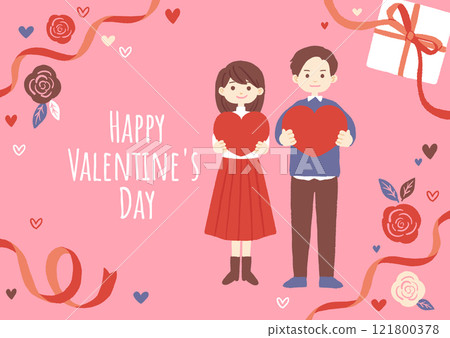 Valentine's Day image illustration design Valentine's Day image illustration design 121800378