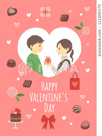 Valentine's Day image illustration design 121800379