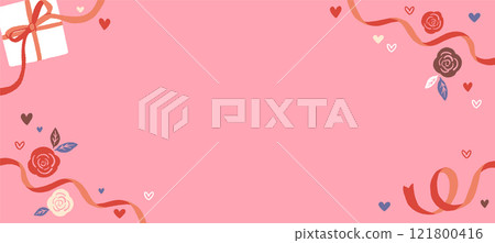 可愛的情人節框架 121800416