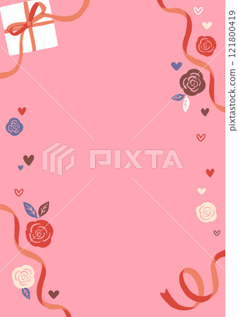 可愛的情人節框架 121800419