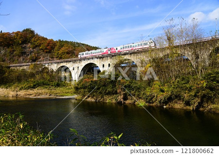 JR釜石線(銀河夢想線釜石線)龍總部河大橋 JR釜石線(銀河夢想線釜石線)龍總部河大橋 121800662