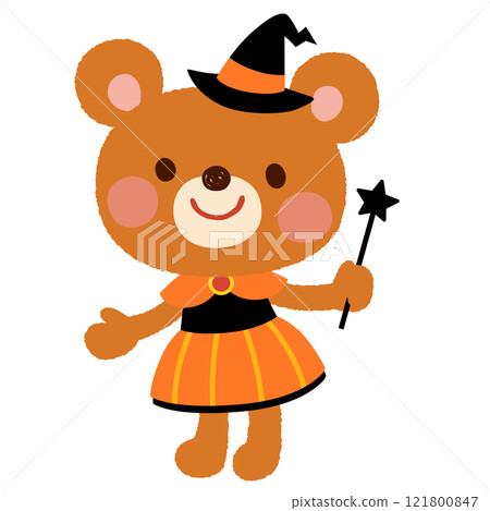 Cute bear halloween Cute bear halloween 121800847