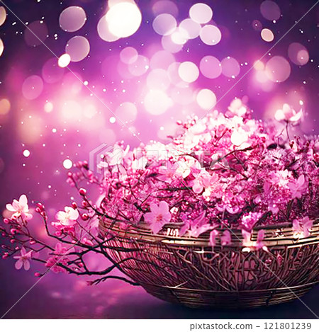 Shining AI cherry blossom illumination Part 1 121801239