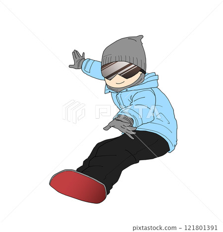 Snowboarding man 121801391
