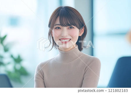 Businesswomen having a meeting "AI generated image" 121802183