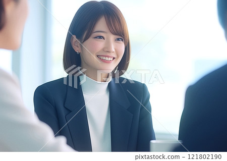 Businesswomen having a meeting "AI generated image" Businesswomen having a meeting "AI generated image" 121802190