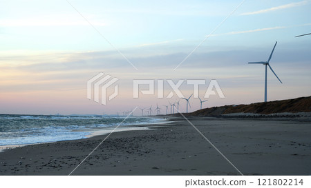 Hamaoka Sand Dunes at dusk 121802214