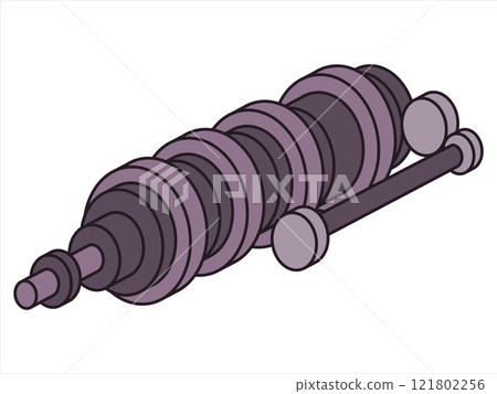 Car Shock Absorber vehicle parts automotive machine automobile element spring suspension detail transportation part shape design icon set Car Shock Absorber vehicle parts automotive machine automobile element spring suspension detail transportation part shape design icon set 121802256