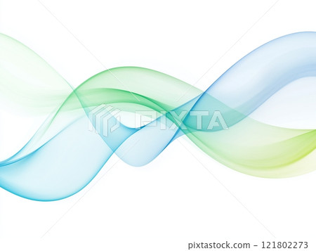 藍色和綠色抽象波浪線背景設計9 121802273