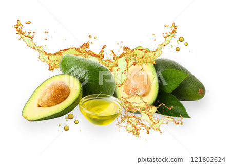 PNG, Food art collage, avocado isolated on white background, generated by Generative AI technology. PNG, Food art collage, avocado isolated on white background, generated by Generative AI technology. 121802624