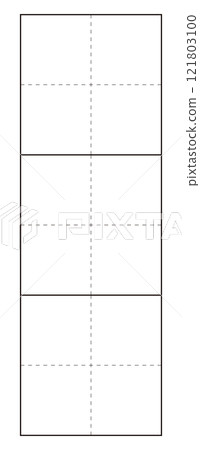 3倍網格框用於黑白字母練習 121803100
