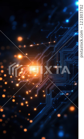 Digital circuit design with glowing lights and patterns Digital circuit design with glowing lights and patterns 121803782