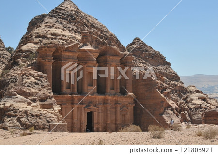 Jordan, Petra, Petra ruins, Al Deir, Nabataean temple 121803921