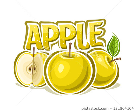 Vector logo for Yellow Apple 121804104