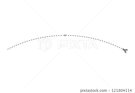 切取線 切線 121804114