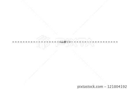 Mountain fold line Mountain fold line 121804192