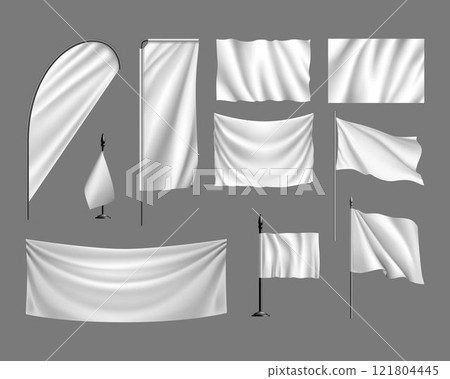 Flags vector mockup 121804445