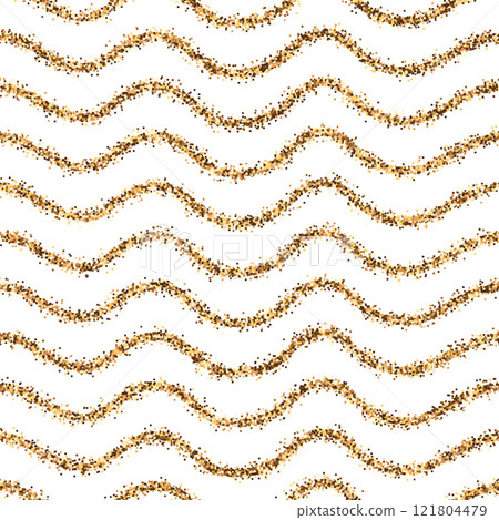 Pattern with gold glitter waves. Pattern with gold glitter waves. 121804479
