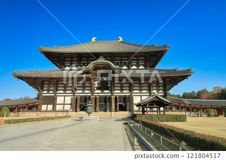 Nara National Treasure Kegon Sect Daihonzan Todaiji Temple Great Buddha Hall (Kondo) 121804517
