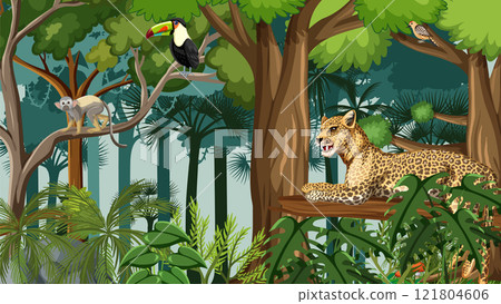 Biodiversity in a Lush Rainforest Biodiversity in a Lush Rainforest 121804606