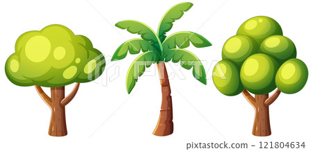 Diverse Trees in a Lush Forest 121804634