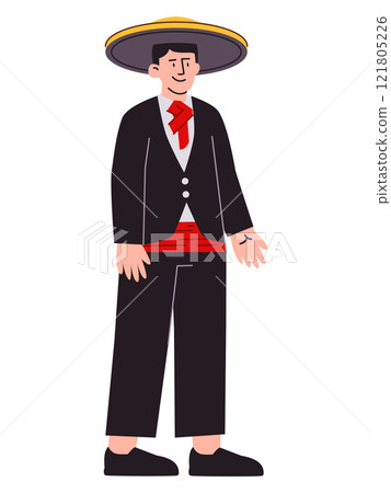Italian man wearing Italy formal cultural traditional dress attire heritage clothes hat headdress suit culture expressive face colorful character design Italian man wearing Italy formal cultural traditional dress attire heritage clothes hat headdress suit culture expressive face colorful character design 121805226