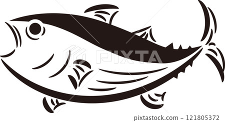 Simple hand-drawn illustration of bonito Simple hand-drawn illustration of bonito 121805372