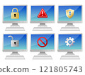 Various PC screens White 121805743
