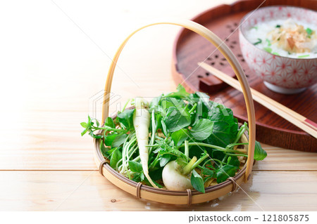 Seven herbs of spring 121805875