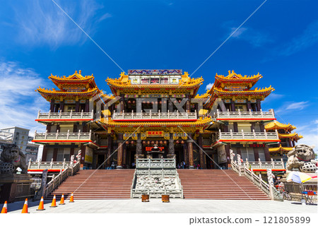 Building view of the Fu-an Temple in Checheng Township, Pingtung County, Taiwan, is worshiped to the Tudi Gong. 121805899