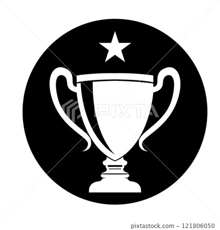 Trophy cup icon logo vector Trophy cup icon logo vector 121806050