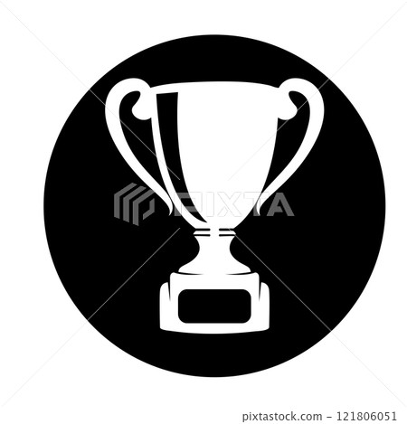 Trophy cup icon logo vector Trophy cup icon logo vector 121806051