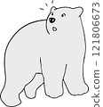 Simple illustration of a polar bear_realization 121806673