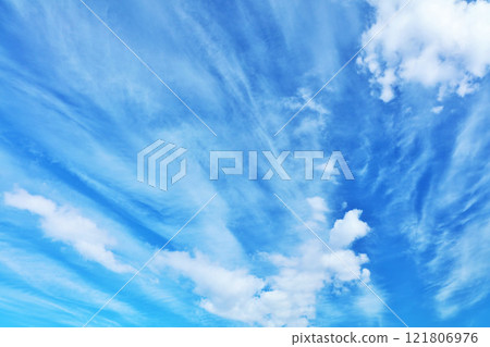 秋天天空和雲彩 秋天天空和雲彩 121806976